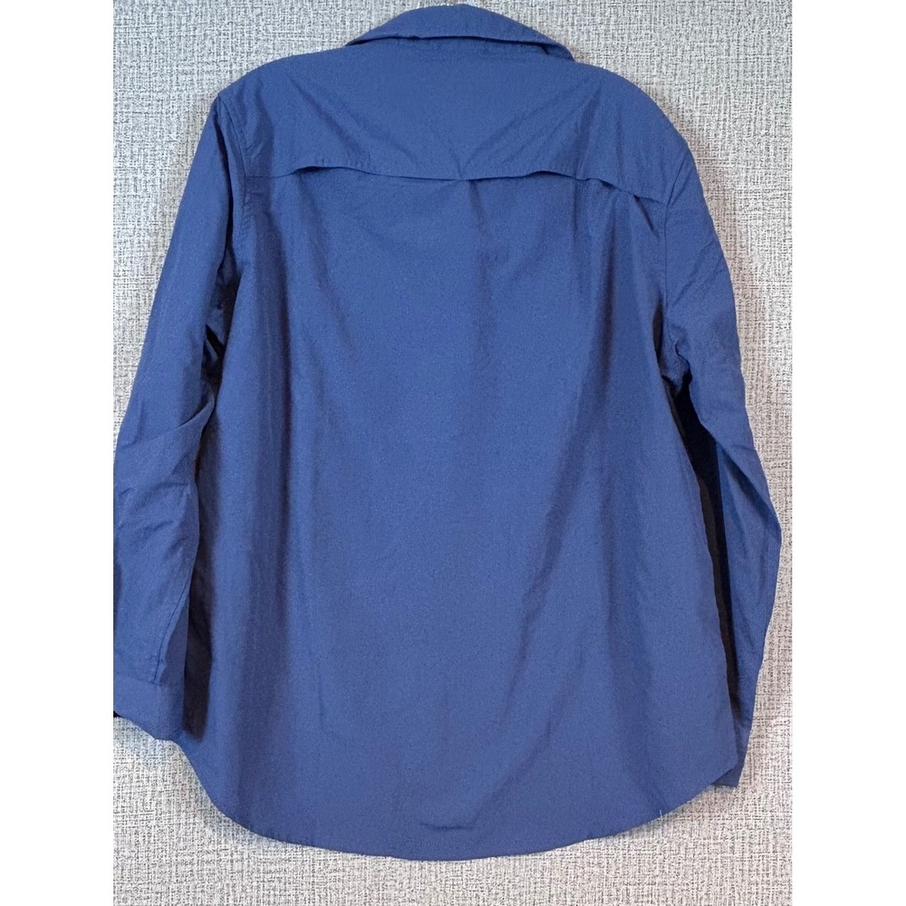 NWT Eddie Bauer Women Blue Mountain Ripstop L/S Top UPF 50+ Classic Fit Large - Picture 12 of 12